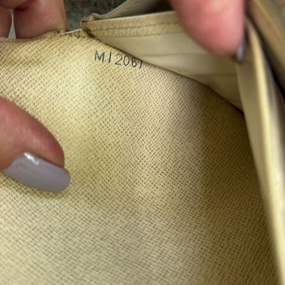 Louis Vuitton Beige and Brown Checkered Wallet - Picture 11 of 13